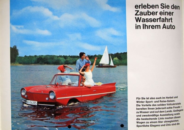 Amphicar 770 Modelprogram 1964 Offerfolder with brochures (3905)